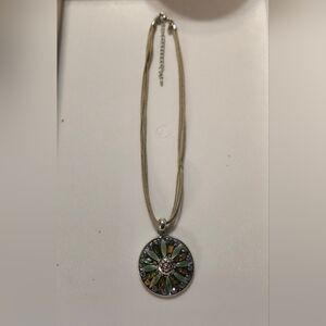 LIA SOPHIA Rope Chain and Flower Pendent Necklace